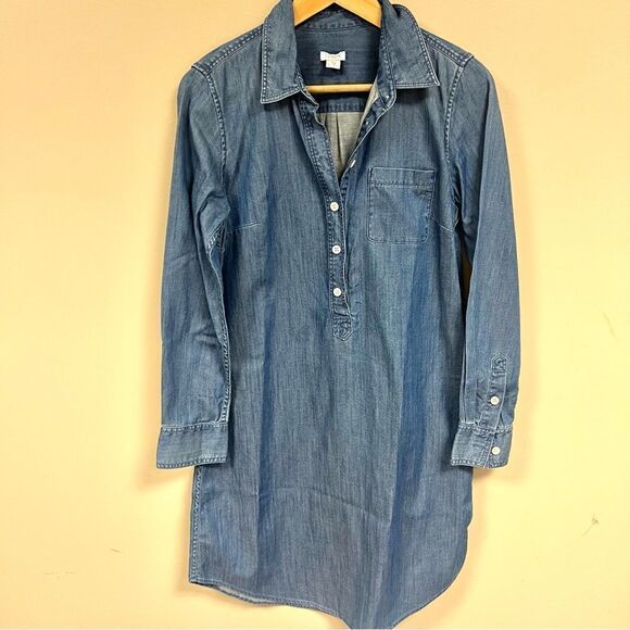 J Crew lightweight chambray jean dressy size XS - Picture 1 of 6